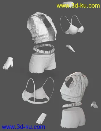 3D打印模型X-Fashion Uniform 04 for Genesis 8 Female(s)的图片