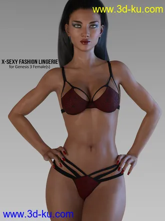 3D打印模型X-Sexy Fashion Lingerie for Genesis 3 Female(s)的图片