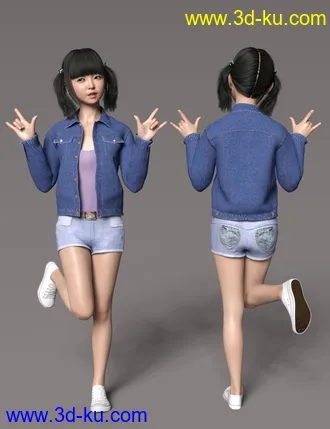 3D打印模型Xiao Yun and Expressions for Genesis 8 Female的图片