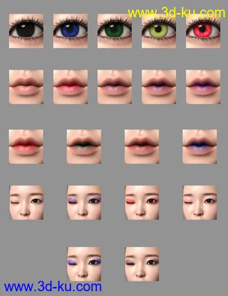 3D打印模型Xiao Yun and Expressions for Genesis 8 Female的图片