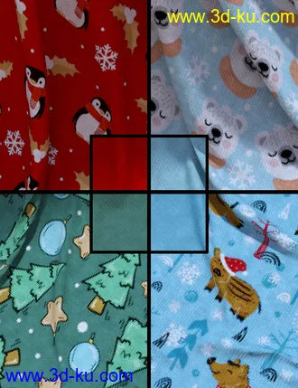 3D打印模型Xmas Knits Iray Shaders的图片