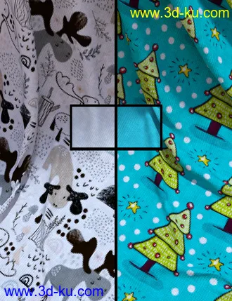 3D打印模型Xmas Knits Iray Shaders的图片