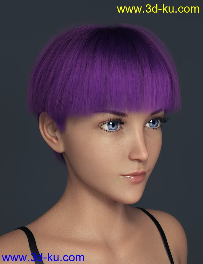 Ying Hair for Genesis 8 Female(s)模型的图片4