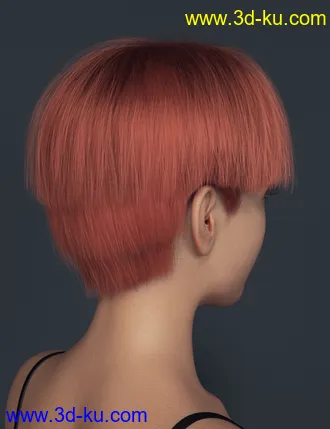 3D打印模型Ying Hair for Genesis 8 Female(s)的图片