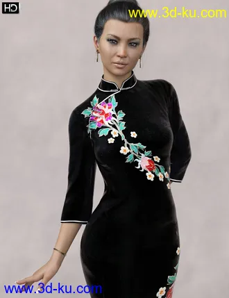 3D打印模型Yun HD for Genesis 8 Female的图片