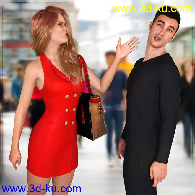 Z Actions and Reactions Poses and Bonus Expressions for Genesis 3 and 8模型的图片2