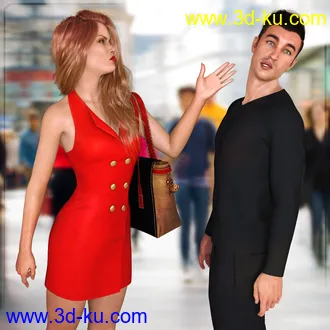 3D打印模型Z Actions and Reactions Poses and Bonus Expressions for Genesis 3 and 8的图片