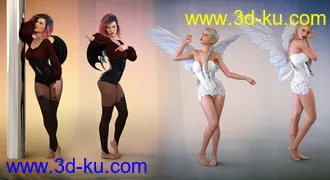 3D打印模型Z Angel & Devil - Poses, Partials and Expressions for Genesis 3 & 8 Female的图片