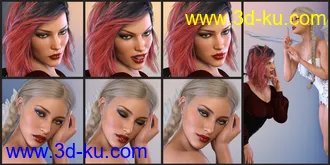 3D打印模型Z Angel & Devil - Poses, Partials and Expressions for Genesis 3 & 8 Female的图片