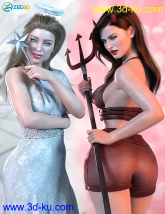 3D打印模型Z Angel and Devil Cosplay Props and Poses的图片