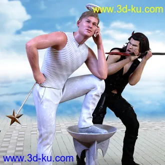 3D打印模型Z Angel and Devil Cosplay Props and Poses的图片