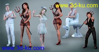 3D打印模型Z Angel and Devil Cosplay Props and Poses的图片