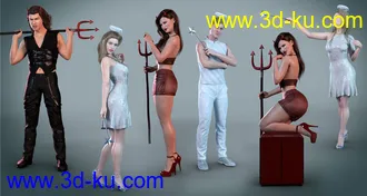 3D打印模型Z Angel and Devil Cosplay Props and Poses的图片