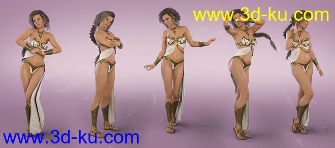 Z Beauty and Grace - Poses and Expressions for Genesis 8 Female and Alexandra 8模型的图片4