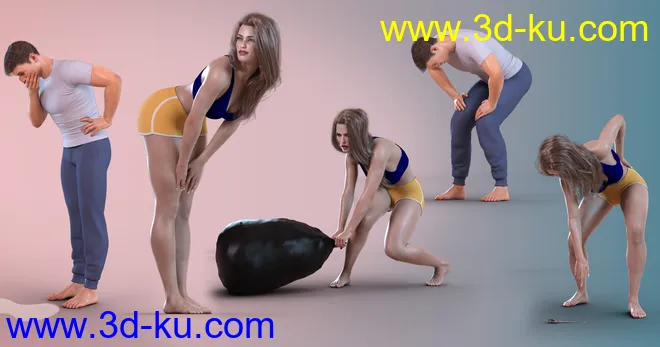 Z Bending Down Pose Partials Mega Set模型的图片4