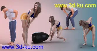 3D打印模型Z Bending Down Pose Partials Mega Set的图片