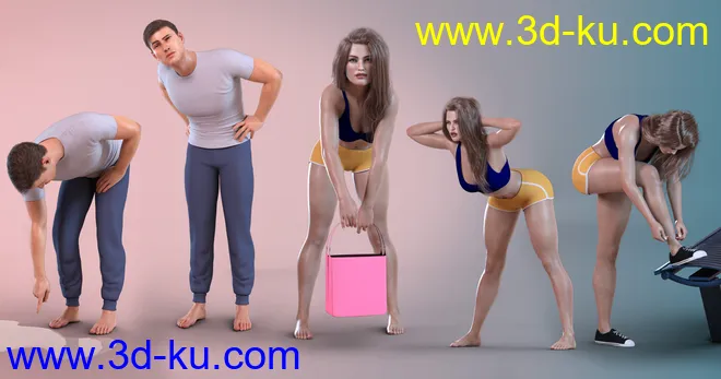 Z Bending Down Pose Partials Mega Set模型的图片6