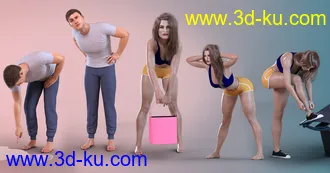 3D打印模型Z Bending Down Pose Partials Mega Set的图片