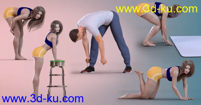 Z Bending Down Pose Partials Mega Set模型的图片7