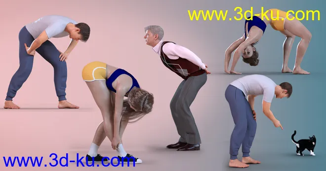 Z Bending Down Pose Partials Mega Set模型的图片8