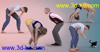 3D打印模型Z Bending Down Pose Partials Mega Set的图片