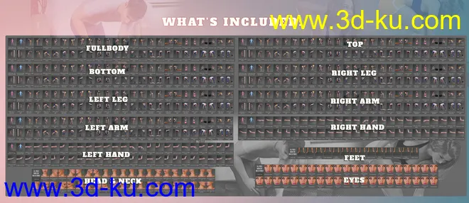 Z Bending Down Pose Partials Mega Set模型的图片9