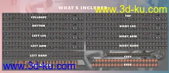 3D打印模型Z Bending Down Pose Partials Mega Set的图片