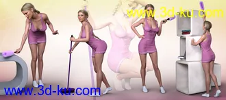3D打印模型Z Cleaning Props and Poses for Genesis 3 and 8 Female的图片