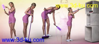 3D打印模型Z Cleaning Props and Poses for Genesis 3 and 8 Female的图片
