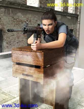 3D打印模型Z Combat Rifles and Poses for Genesis 3 and 8的图片