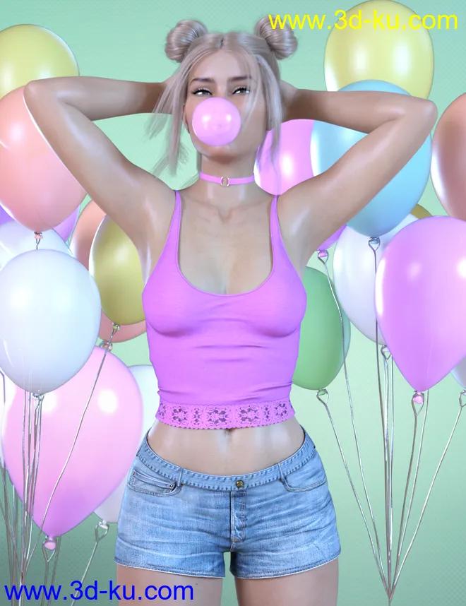 Z Cuteness Overload Props and Poses for Genesis 8模型的图片11