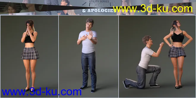 Z Excuses and Apologies Poses for Genesis 3 and 8模型的图片5