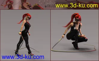 3D打印模型Z Feline Instinct Morphing Whip and Poses的图片