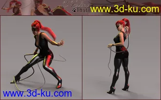 3D打印模型Z Feline Instinct Morphing Whip and Poses的图片