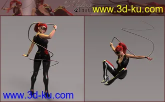 3D打印模型Z Feline Instinct Morphing Whip and Poses的图片