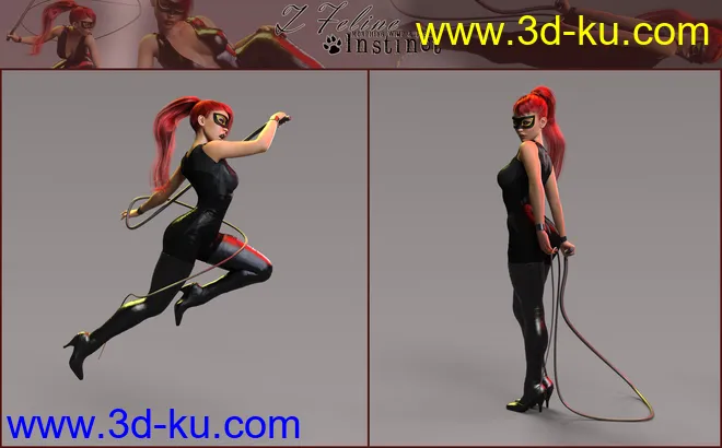 Z Feline Instinct Morphing Whip and Poses模型的图片7