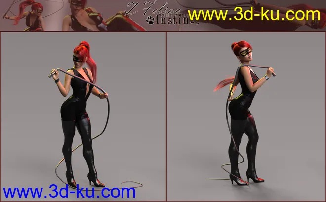Z Feline Instinct Morphing Whip and Poses模型的图片8