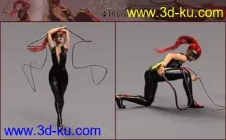 3D打印模型Z Feline Instinct Morphing Whip and Poses的图片