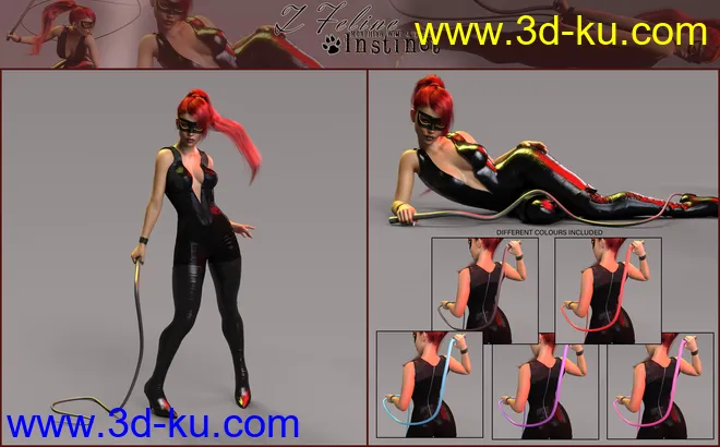 Z Feline Instinct Morphing Whip and Poses模型的图片11