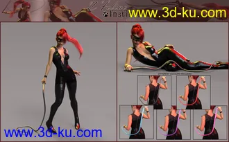 3D打印模型Z Feline Instinct Morphing Whip and Poses的图片
