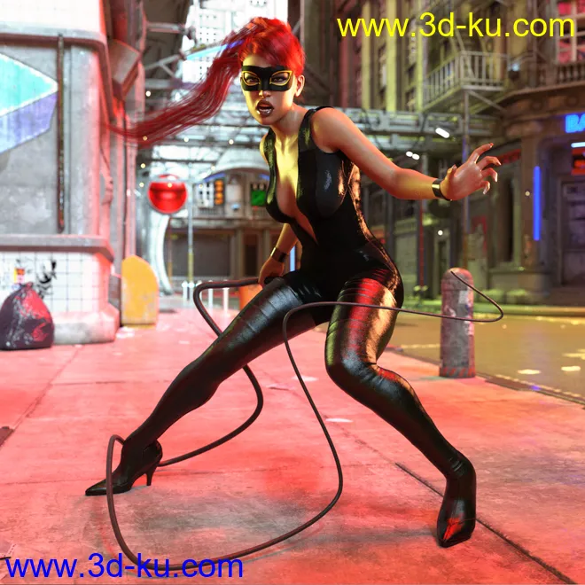 Z Feline Instinct Morphing Whip and Poses模型的图片12