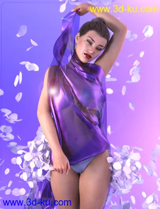 3D打印模型Z Gentle Euphoria Cloth and Poses for Genesis 3 and 8 Female的图片