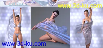 3D打印模型Z Gentle Euphoria Cloth and Poses for Genesis 3 and 8 Female的图片