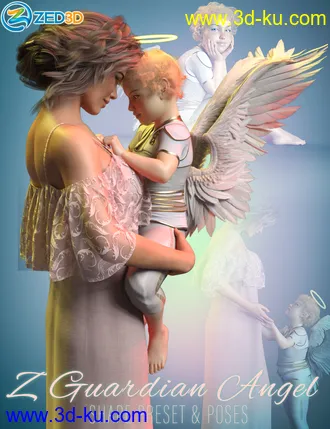 3D打印模型Z Guardian Angel Shape and Poses for Genesis 8 Female的图片