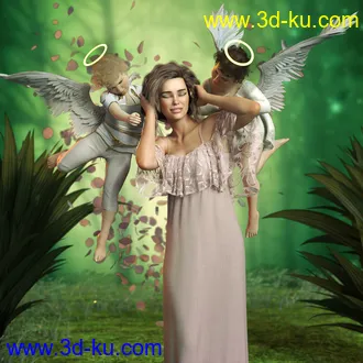 3D打印模型Z Guardian Angel Shape and Poses for Genesis 8 Female的图片