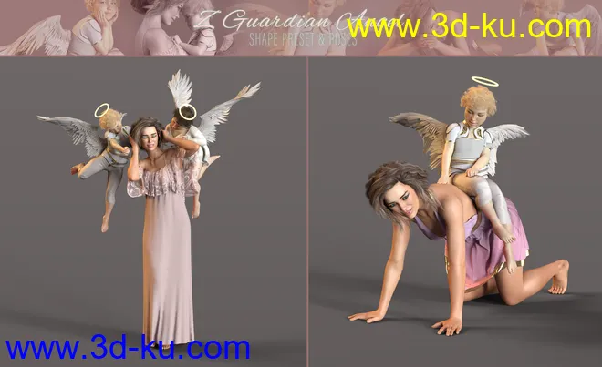 Z Guardian Angel Shape and Poses for Genesis 8 Female模型的图片4