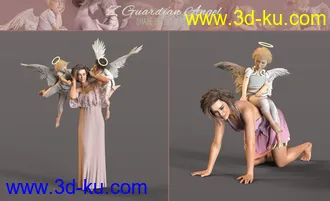 3D打印模型Z Guardian Angel Shape and Poses for Genesis 8 Female的图片