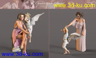 3D打印模型Z Guardian Angel Shape and Poses for Genesis 8 Female的图片