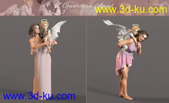 3D打印模型Z Guardian Angel Shape and Poses for Genesis 8 Female的图片