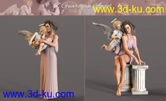 3D打印模型Z Guardian Angel Shape and Poses for Genesis 8 Female的图片